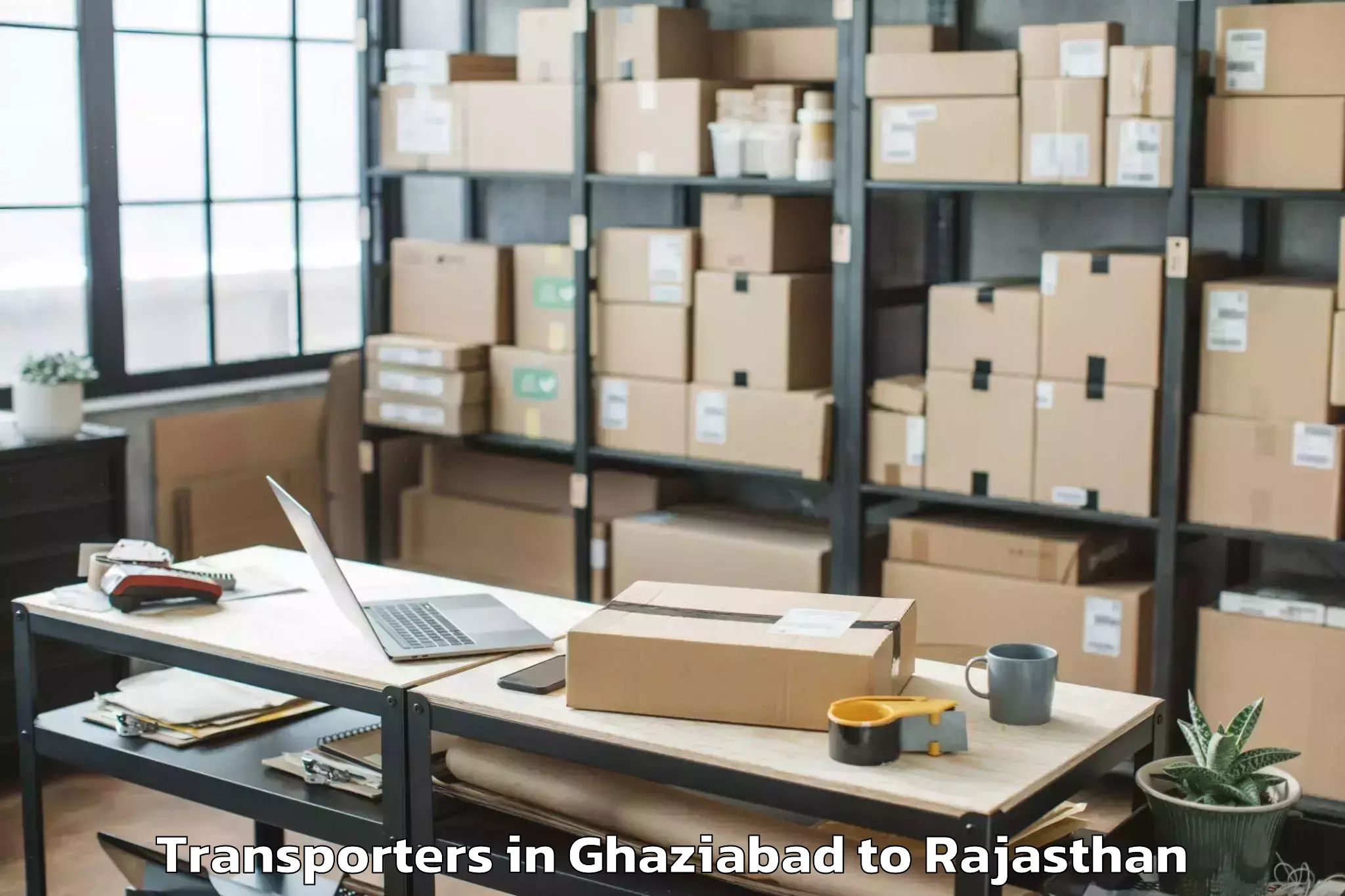 Book Ghaziabad to Jalor Transporters Online